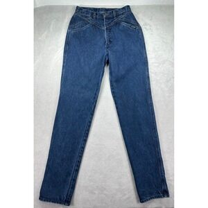 Vintage Rocky Mountain Rockies High Waist Mom Jeans Womens 31 Blue USA Made 90s